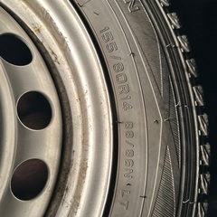 冬用ホイール。状態良好。(155/80R14)の画像