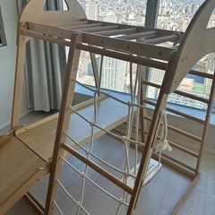 木製ジャングル　室内　乳幼児　玩具遊具　　　　の画像