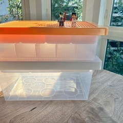 【美品】LEGO 収納ボックス　仕切り付き　の画像