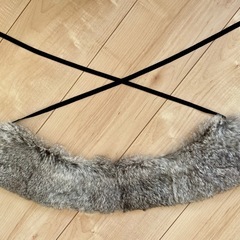 つけ襟　ラビットファーの画像