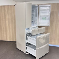 A1808🌟配送♻️設置🉑‼️2016年製パナソニック6ドア冷蔵庫470L NR-FVM471S-N🌟動作確認済⭕️保証付き✅の画像