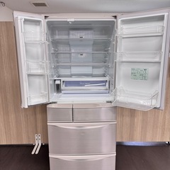 A1808🌟配送♻️設置🉑‼️2016年製パナソニック6ドア冷蔵庫470L NR-FVM471S-N🌟動作確認済⭕️保証付き✅の画像
