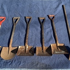 スコップとクワの6本セットの画像