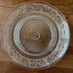 アジアンチック　ガラススレート4枚 の画像