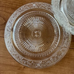 アジアンチック　ガラススレート4枚 の画像