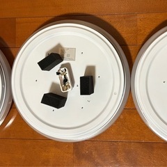 シーリングライト　直径30㎝　3個セット　LED リモコン　説明書付きの画像