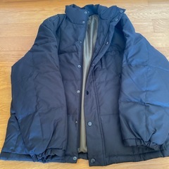 ダウンコート（黒）の画像