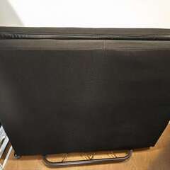 【値下げの相談可能】低反発折りたたみベッド(ハイバック) ブラック KBT-7Sの画像