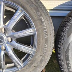 ナンカンAW-1 205/60R16 スタッドレスタイヤ・ホイール（手渡し歓迎の画像