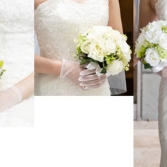 ウェディングブーケ ブートニア 造花の画像