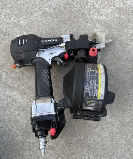 HITACHI 高圧ロール釘打ち機 銀鏡