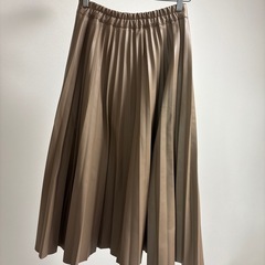 DHOLIC革風のプリーツスカートの画像