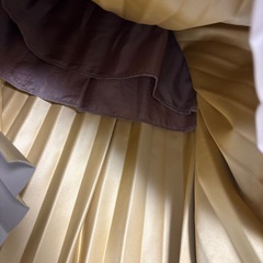 DHOLIC革風のプリーツスカートの画像