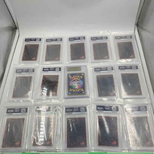 まとめ売り　遊戯王カード14枚　ポケモンカード1枚　PSA鑑定済み　遊戯王PSA全て10 ポケカ:リザードンPSA9.5 単体売り不可
