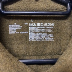 無印良品 コットンシャツ Lサイズ 長袖 の画像