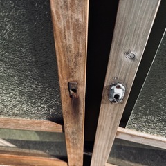 アンティーク 建具 ガラス引戸 レトロ③の画像