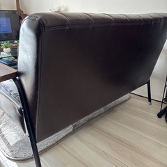 レザーソファ2人掛けの画像