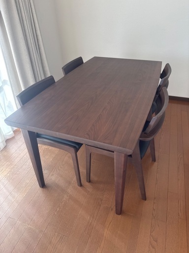 北欧ダイニングテーブルセット（お掃除ロボット対応）