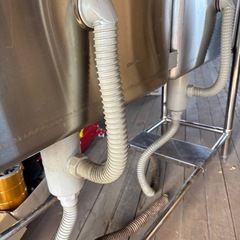 ステンレスシンク2槽、切り替えカランの画像