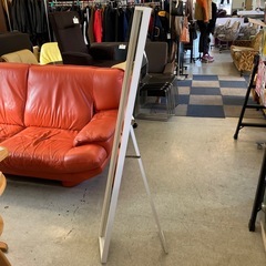 サ2511-524 コーナン スタンドミラー 1552 ホワイト キズ汚れ有りの画像