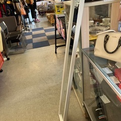 サ2511-524 コーナン スタンドミラー 1552 ホワイト キズ汚れ有りの画像