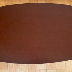 【現状品】ブラウン 折りたたみテーブルの画像