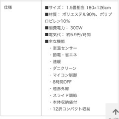 【美品】ホットカーペットの画像