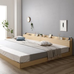 ベッドフレーム ダブル×2 ワイドキングの画像