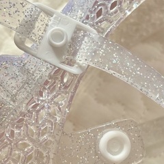 キラキラ 光る ジュエルサンダル 15cmの画像