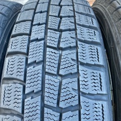 軽四自動車用 アルミ付きスタッドレスタイヤ 155/65R14 4本 DUNLOP WINTER MAXX 本日30日お渡し可能です。の画像