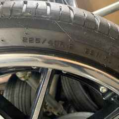 中古weds 19インチアルミホイールセットの画像