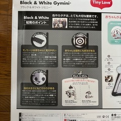Tiny Love Black & White ベビージムの画像