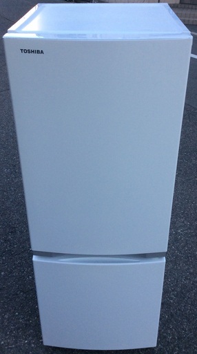 【RKGRE-606】特価！東芝/153L 2ドア冷凍冷蔵庫/GR-S15BS(W)/中古品/2021年製/店頭引取推奨商品/弊社近隣配達も可