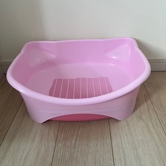 ユニ・チャーム　デオトイレ　子猫から体重5kgの成猫用 本体 ツートンピンクの画像