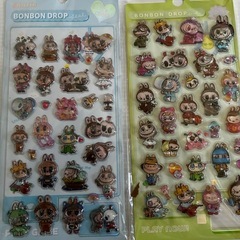 残りわずか💨ラブブと他ボンボンドロップ水入りシール😆の画像