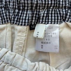 140サイズ　seraph  綿&麻生地で夏向けパンツの画像