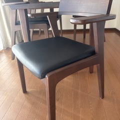 北欧ダイニングテーブルセット（お掃除ロボット対応）の画像