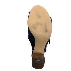  【COACH】デニムサンダル フリンジデザイン（23㎝）の画像