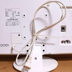 ☆SHARP☆AQUOS☆液晶カラーテレビ☆2T-C24AD☆白の画像