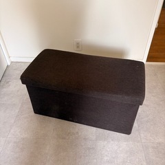 スツール 収納 椅子 折りたたみ ボックス オットマン 収納スツール 2人掛け 幅76cm×奥行き38cm フタ付き おしゃれ 座面取り外し可能 耐荷重200kg 腰掛け デスクチェア チェアの画像