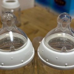 ダッドウェイ ヌーク プレミアムチョイスプラス哺乳瓶 3本セット 乳首付き の画像