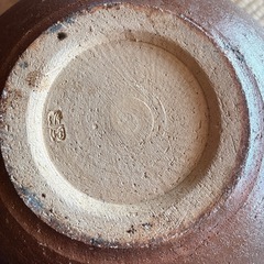 信楽焼　駒型灰釉印花花瓶　飾壷　花器　古美術品　昭和レトロ　陶器 壷 焼物の画像