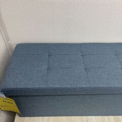 【ジモティー割あり】【ジャングル守口店】スツール　収納ボックス　椅子　ネイビーの画像