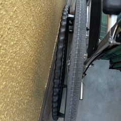 折りたたみ式介助用車椅子 チェック柄の画像