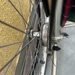 折りたたみ式介助用車椅子 チェック柄の画像