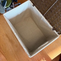 廃棄予定お早めに！蓋付き収納バスケットの画像