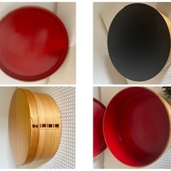 茶櫃　茶びつ　茶器収納　菓子入れ　曲げわっぱ？　和風　アンティーク　和雑貨　和風インテリアの画像