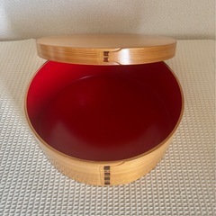 茶櫃　茶びつ　茶器収納　菓子入れ　曲げわっぱ？　和風　アンティーク　和雑貨　和風インテリアの画像