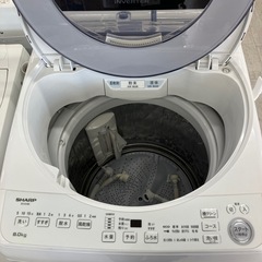 安心の6ヶ月保証つき！SHARP全自動洗濯機2020年製8.0kg【トレファク堺福田店】の画像