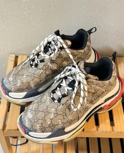 バレンシアガ グッチ コラボ トリプルS サイズ39